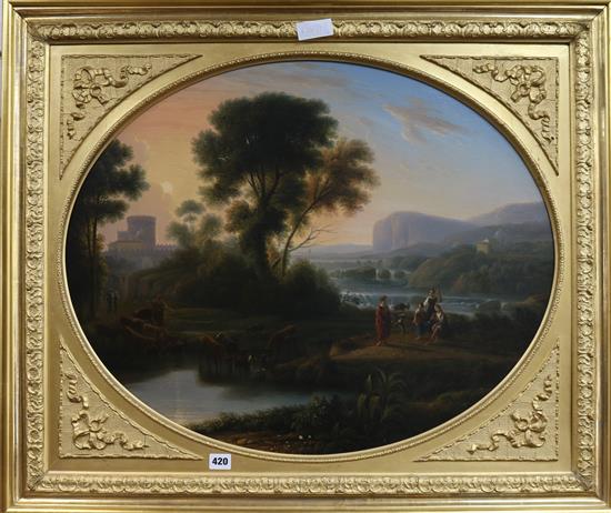 After Claude Italianate landscape 22.5 x 28ins